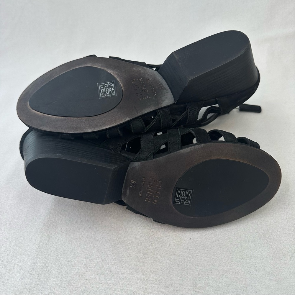 Eileen Fisher Oodle Sandal Black 8.5 - Picture 11 of 14